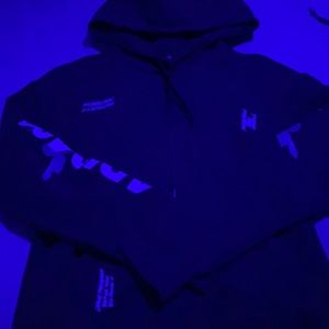 adidas sweatshirt black with writing+rose designs